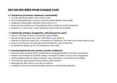 Sex'oie jeu coquin pour pimenter la sexualité