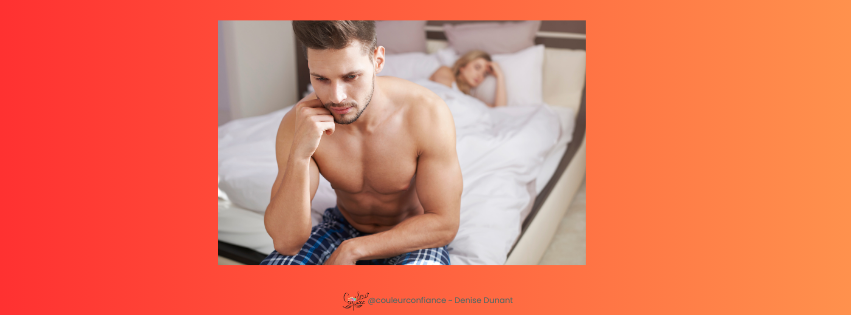 homme déçu de son manque d'érection